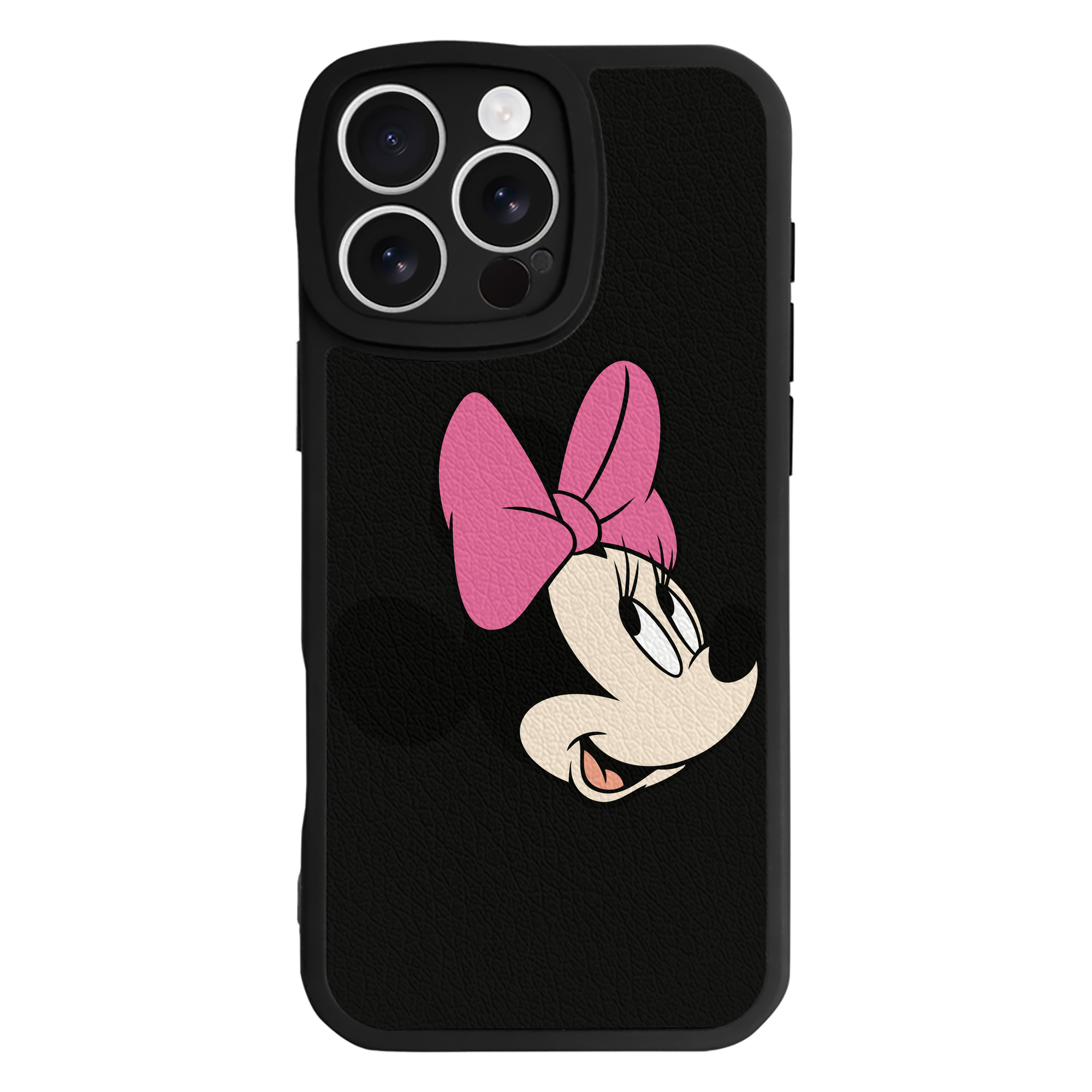 （画像用） ミッキーマウス Mickey Mouse 【iPhone 16シリーズ対応】シリコンスマホケース（レザー調） 材質：シリコン